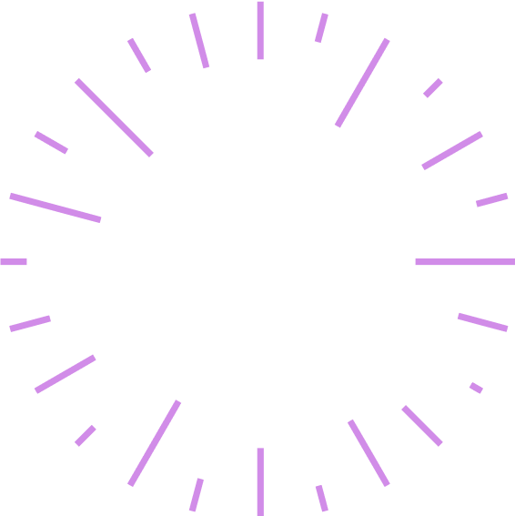 icon (36) CD4A Wheel icon purple, transparent background